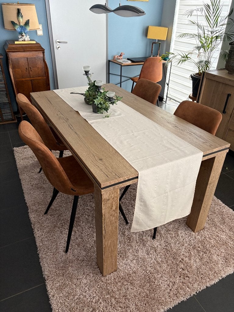 tafel voor eetplaats - perfecte staat, Maison & Meubles, Quatre personnes, 150 à 200 cm, Comme neuf, Enlèvement