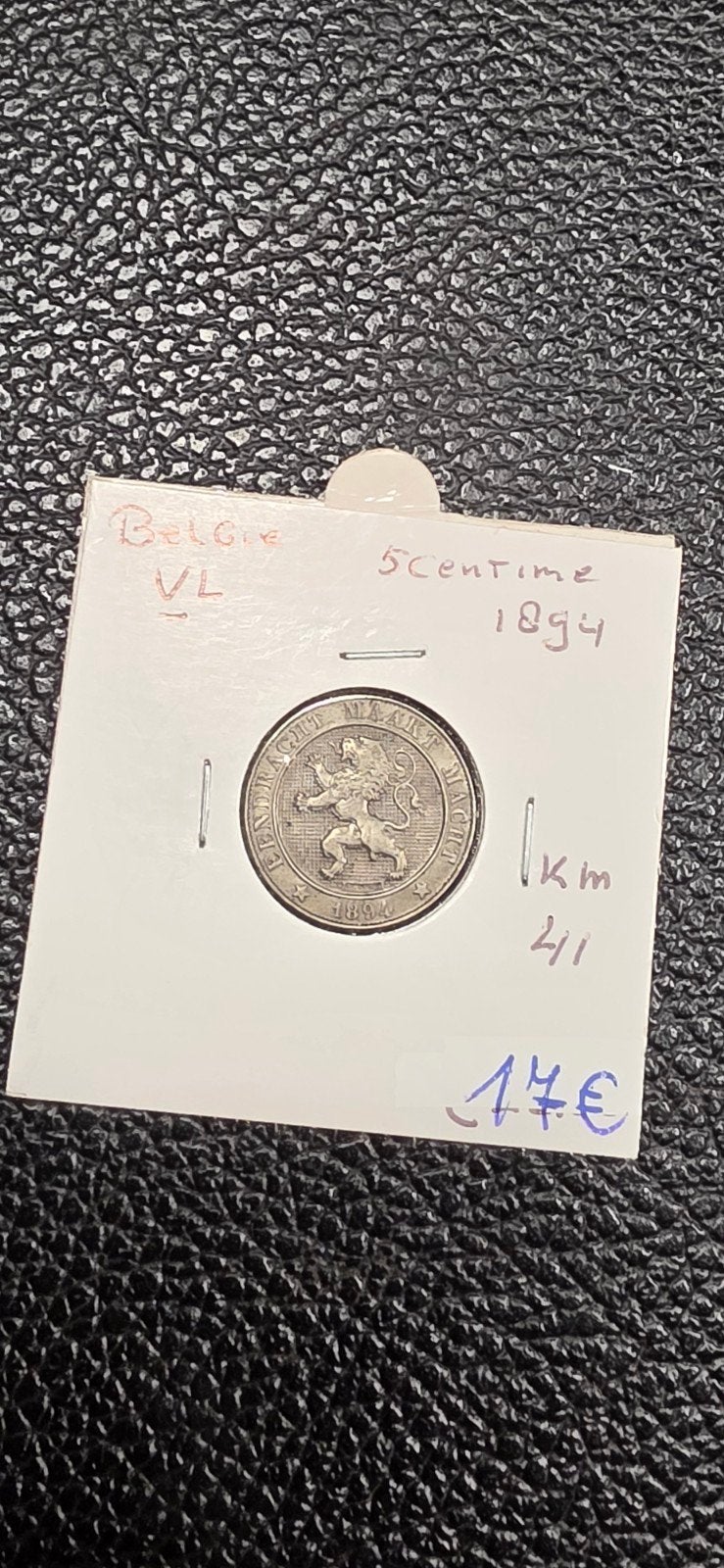 België 5 centimes 1894 VL, Postzegels en Munten, Munten | België, Ophalen of Verzenden