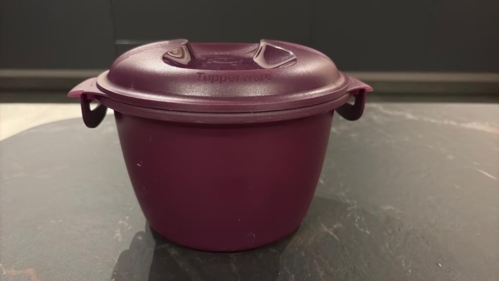 Tupperware rijstkoker, Huis en Inrichting, Ophalen, Gebruikt, Paars, Overige typen