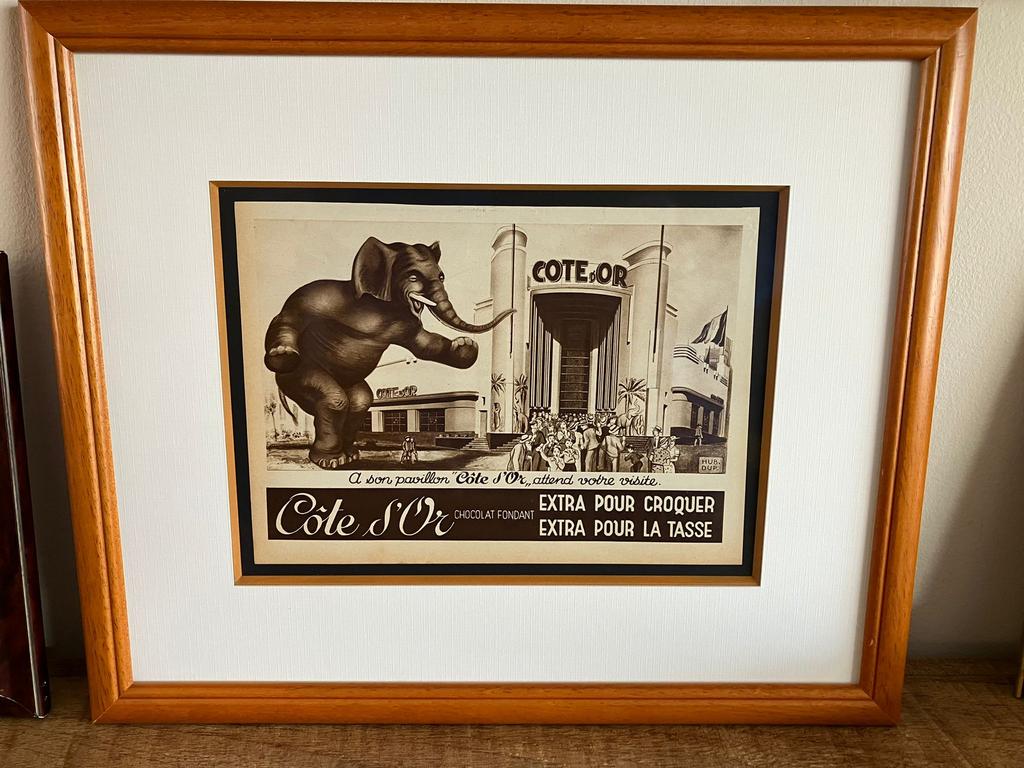 Publicité originale de Cote d'Or 1935, Enlèvement ou Envoi