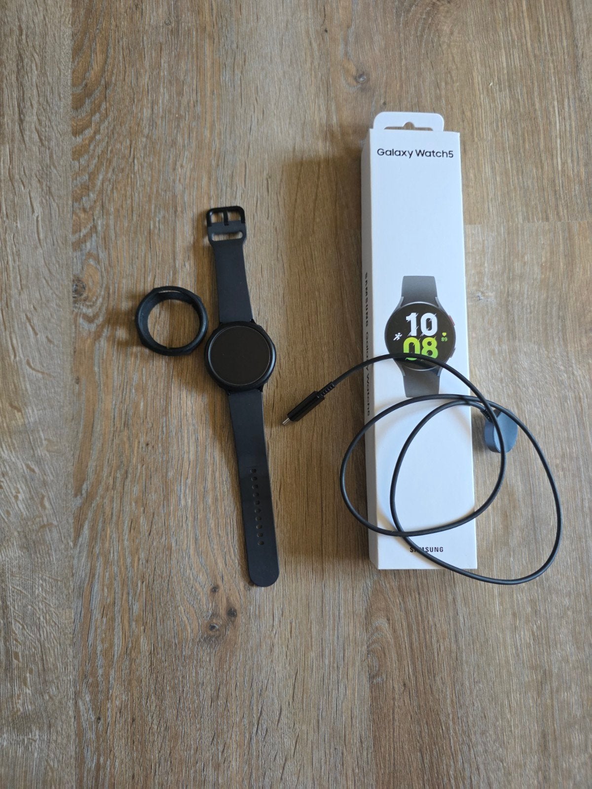Galaxy Watch 5 44mm, Handtassen en Accessoires, Smartwatches, Gebruikt, Samsung galaxy watch 5, Zwart, Android