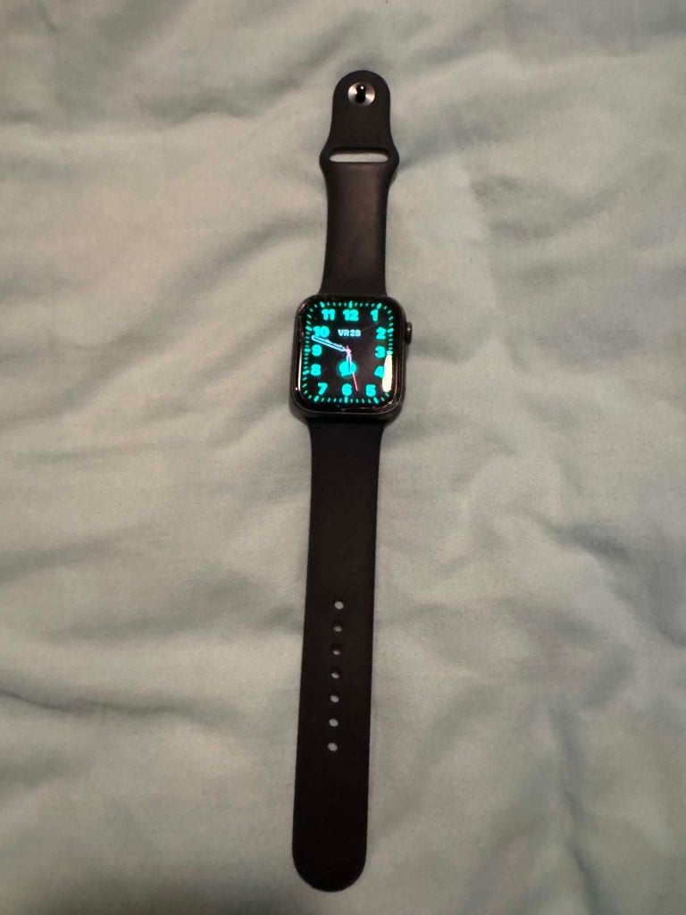Apple Watch Series 5 44mm Space Gray aluminium GPS, Télécoms, Téléphonie mobile | Apple iPhone, Enlèvement, Utilisé