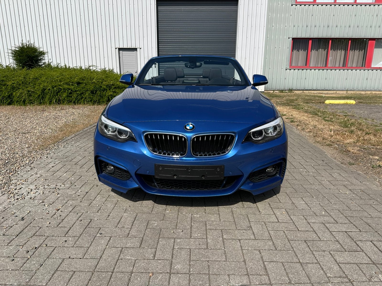 BMW 218I M PACK F23 LCI LED ESTORIL BLEU, Autos, BMW, Euro 6, Cabriolet, Boîte manuelle, Noir