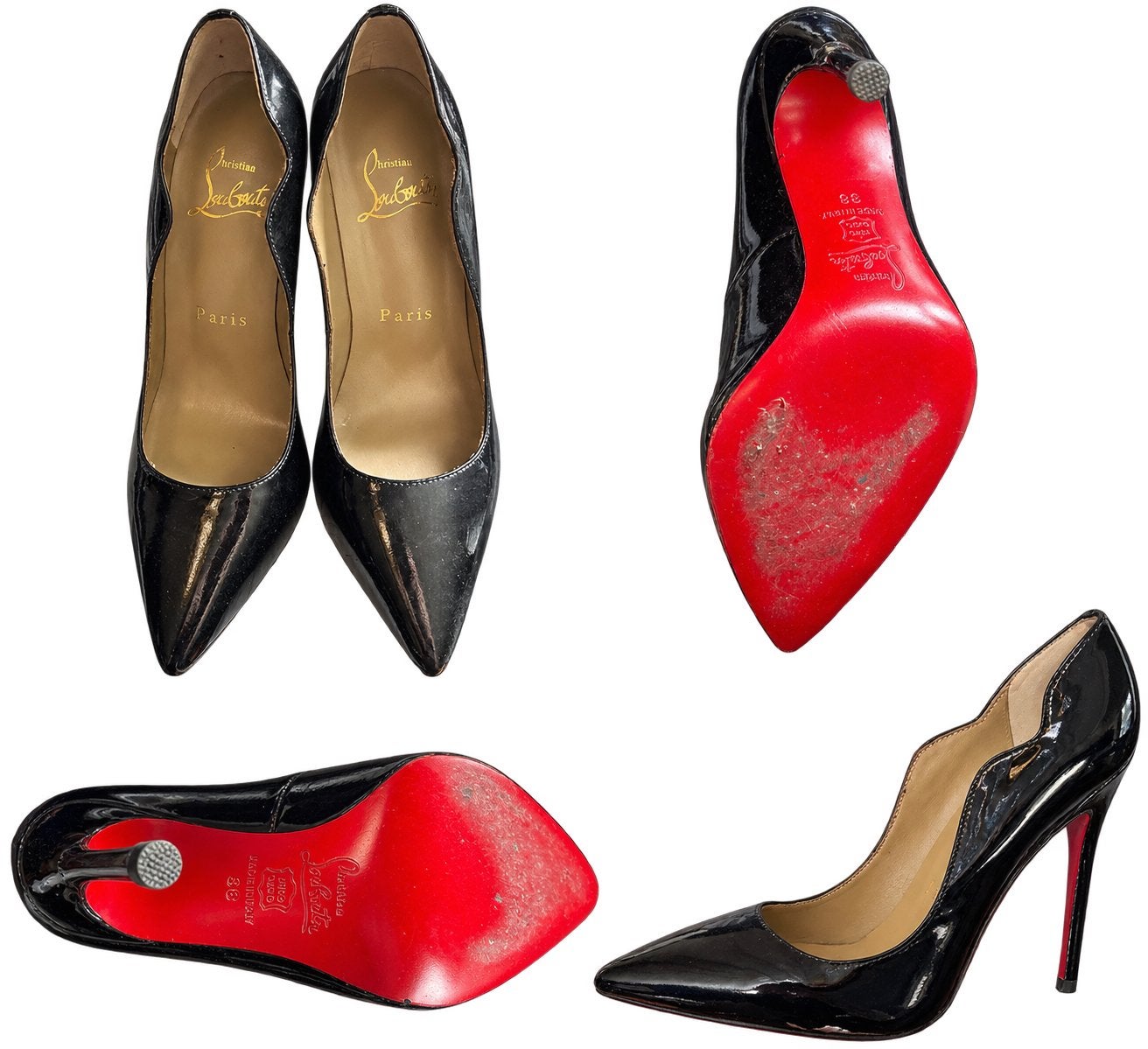 Christian Louboutin pumps – maat 38, Ophalen of Verzenden, Zwart, Pumps
