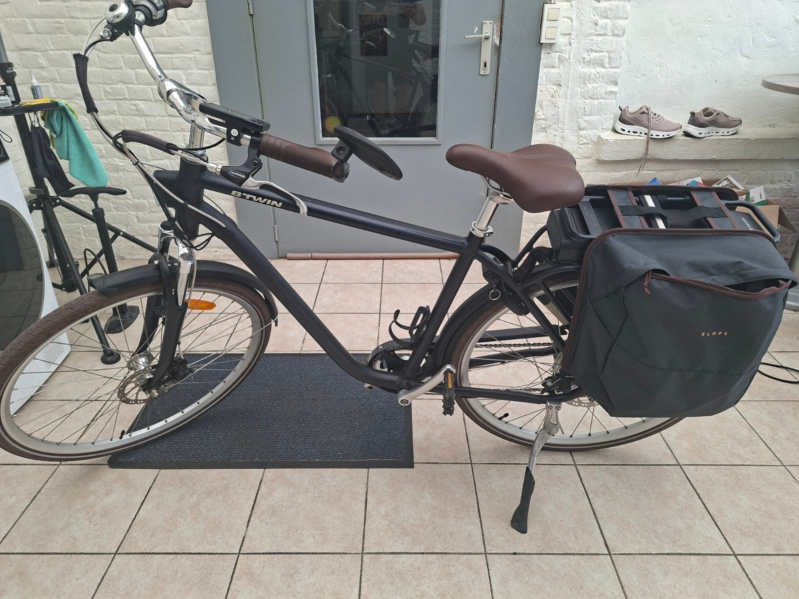 elops 900e elektrische fiets voor heren, framemaat L/XL, Fietsen en Brommers, Fietsen | Heren | Herenfietsen, Ophalen