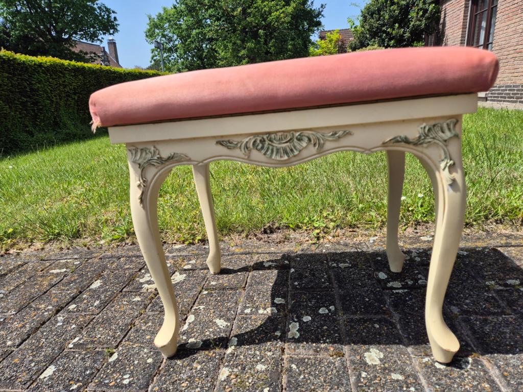 Louis XV zitbank krukje vintage, Ophalen