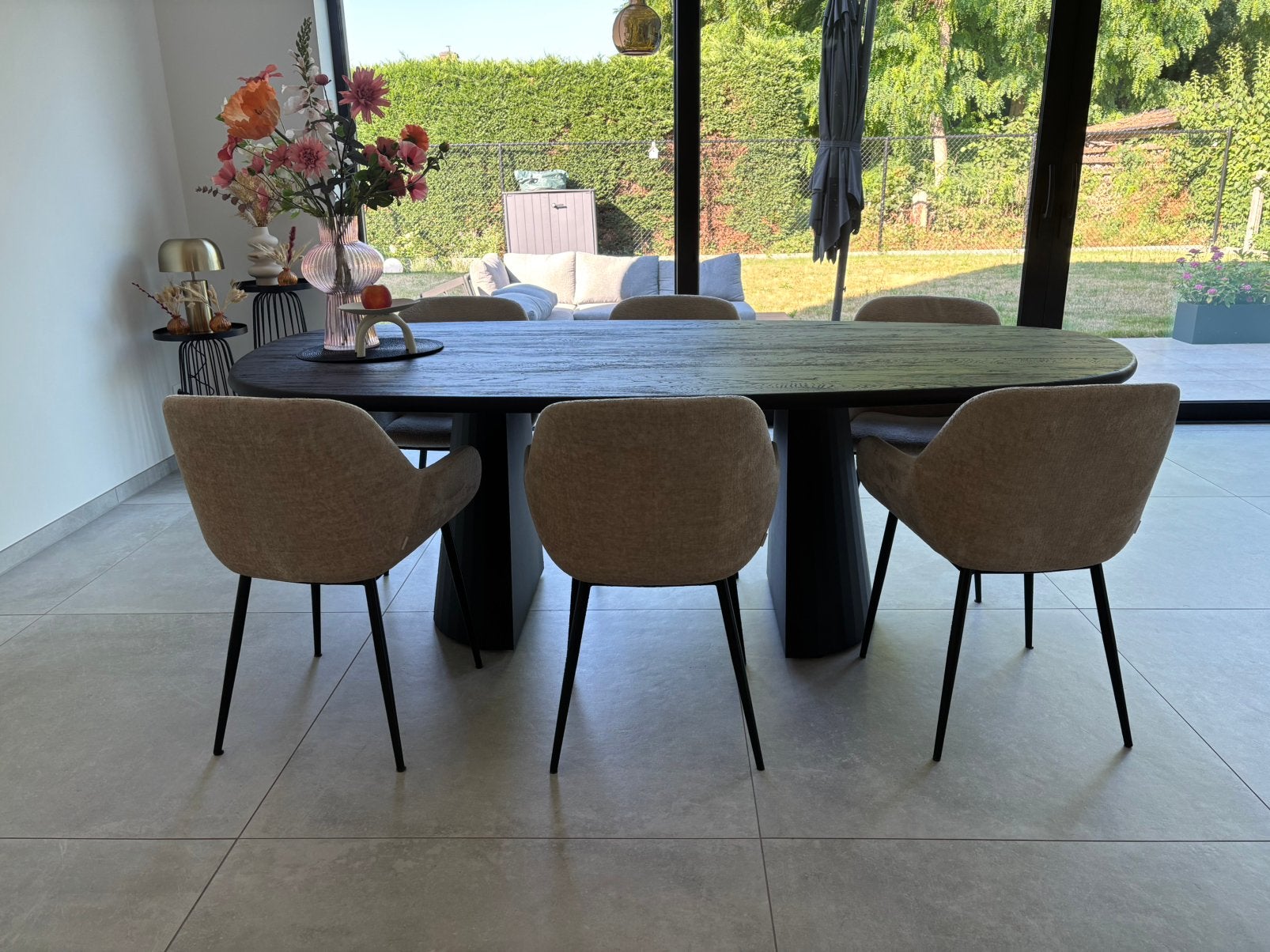 Eiken eettafel 240cm, Maison & Meubles, Tables | Tables à manger, Comme neuf, 100 à 150 cm, 200 cm ou plus, Cinq personnes ou plus
