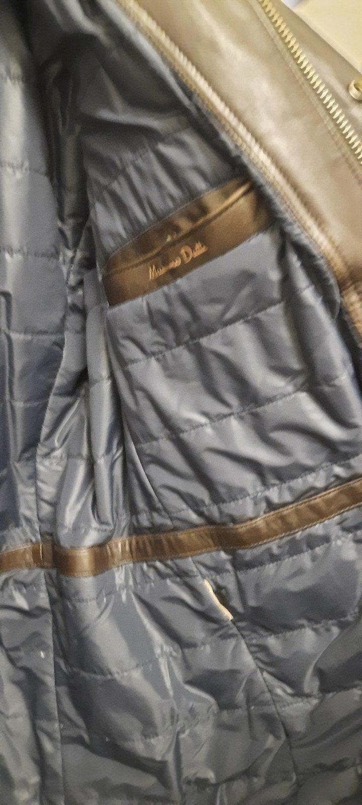 Massimo Dutti leren jas