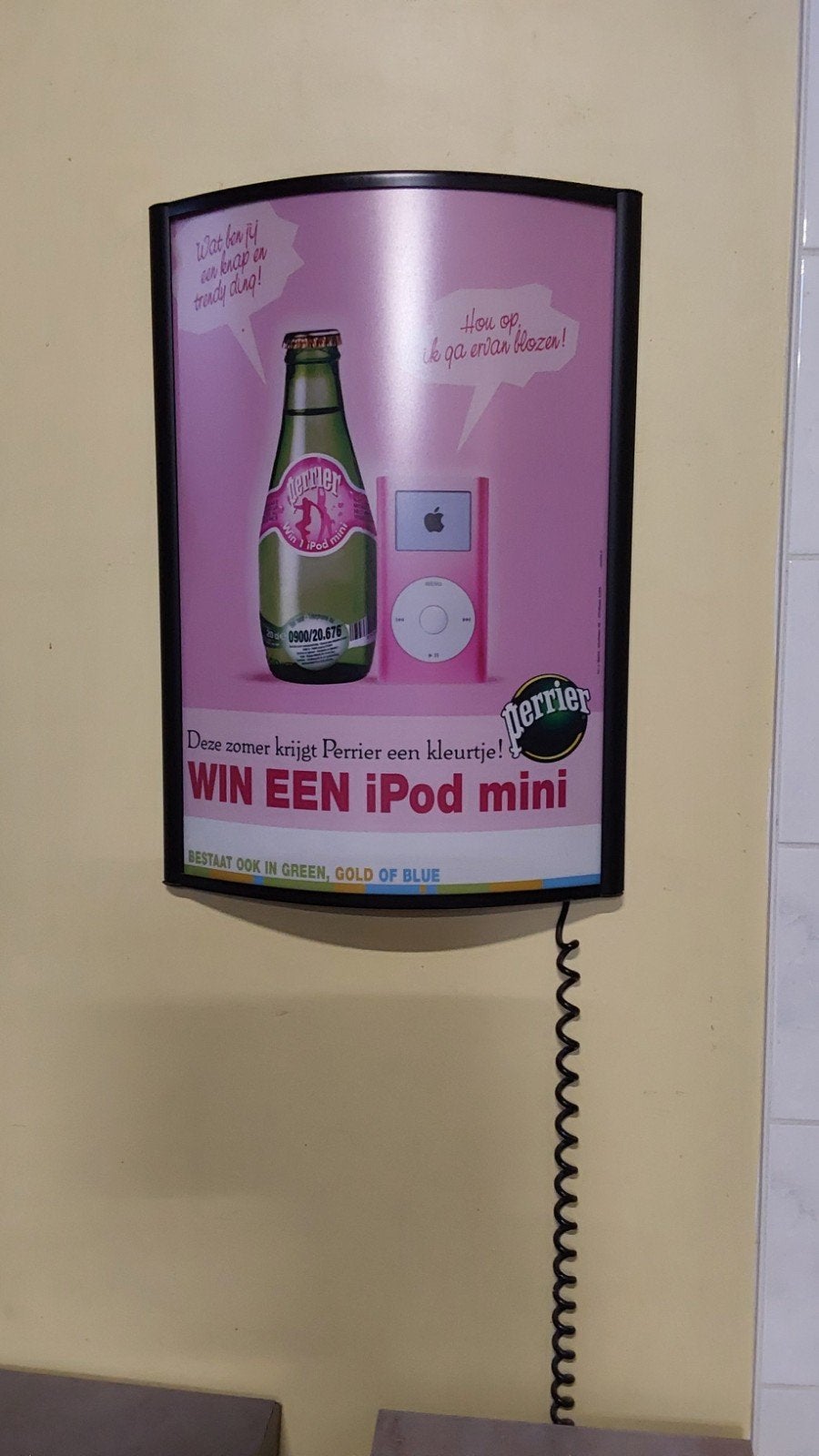 licht reclame bord, Ophalen