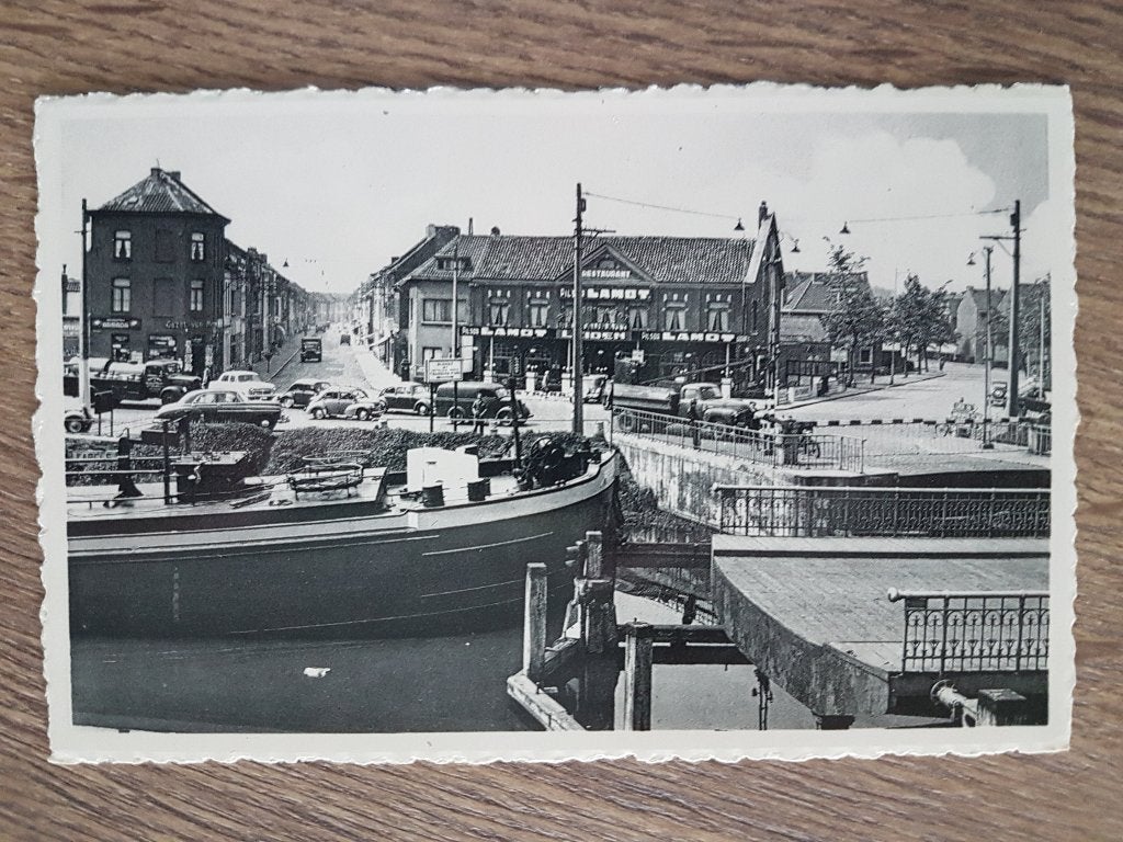 Postkaart Mechelen Plaisancebrug LAMOT Bier, Verzamelen, Postkaarten | België, Ongelopen, Antwerpen, 1940 tot 1960, Ophalen of Verzenden
