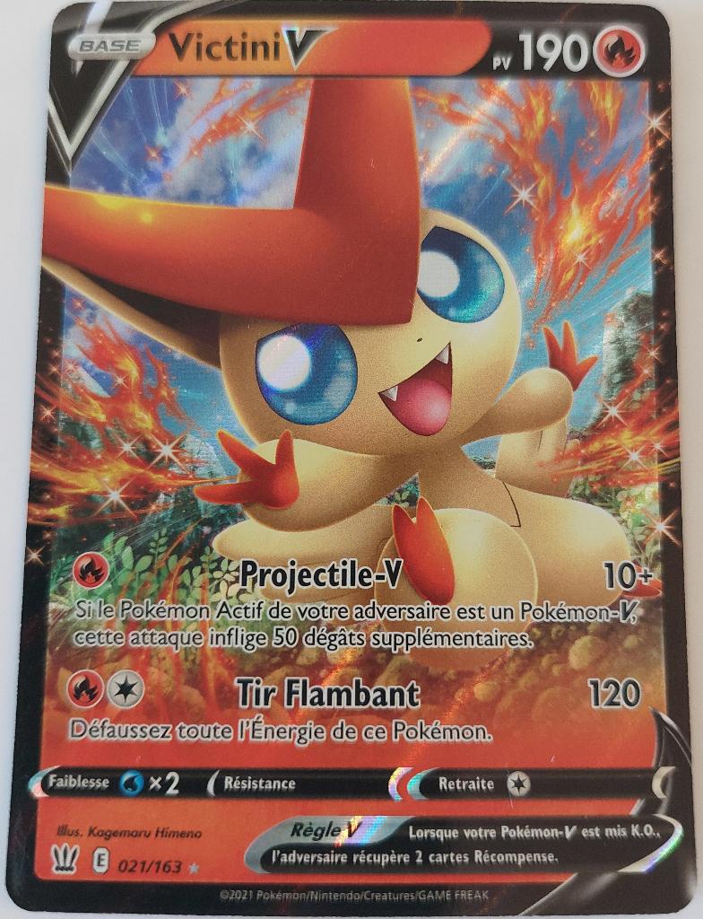 Carte Pokemon Victini, Collections, Cartes à jouer, Jokers & Jeux des sept familles, Enlèvement, Comme neuf, Carte(s) à jouer