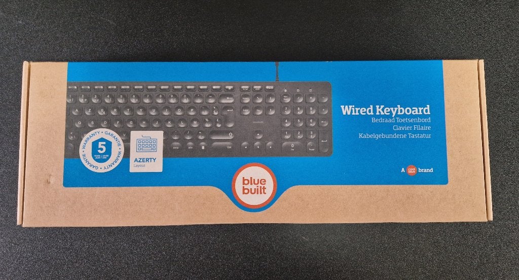 Clavier Filaire AZERTY BlueBuilt NEUF, Enlèvement ou Envoi, Azerty, Neuf, Filaire