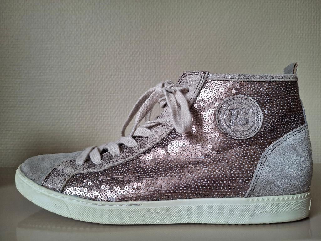 Hoge sneakers Rose Gold  'Paul Green' maat 39 (6), Kleding | Dames, Ophalen of Verzenden, Zo goed als nieuw, Sneakers