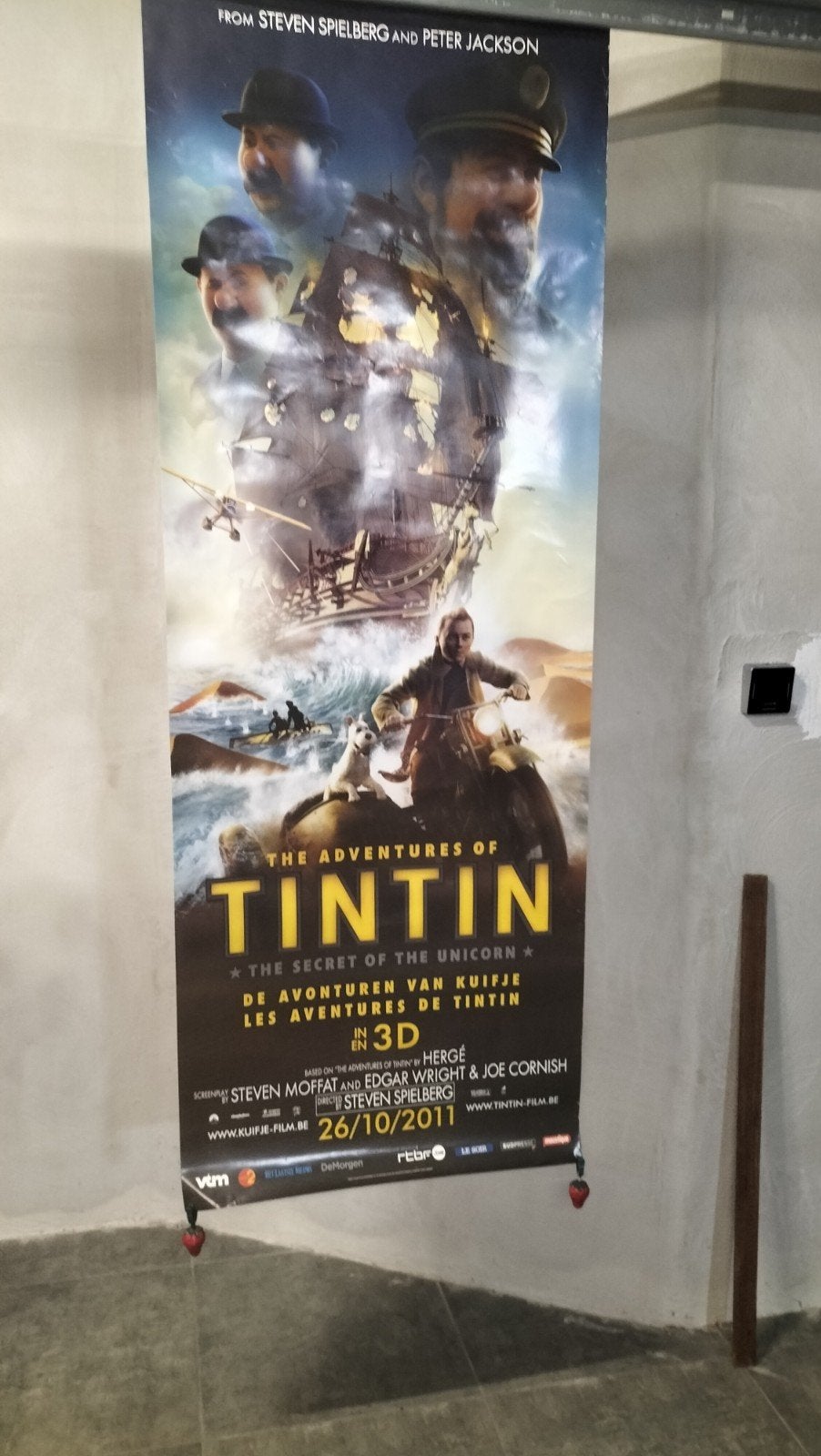 affiche Tintin, Enlèvement, Tintin