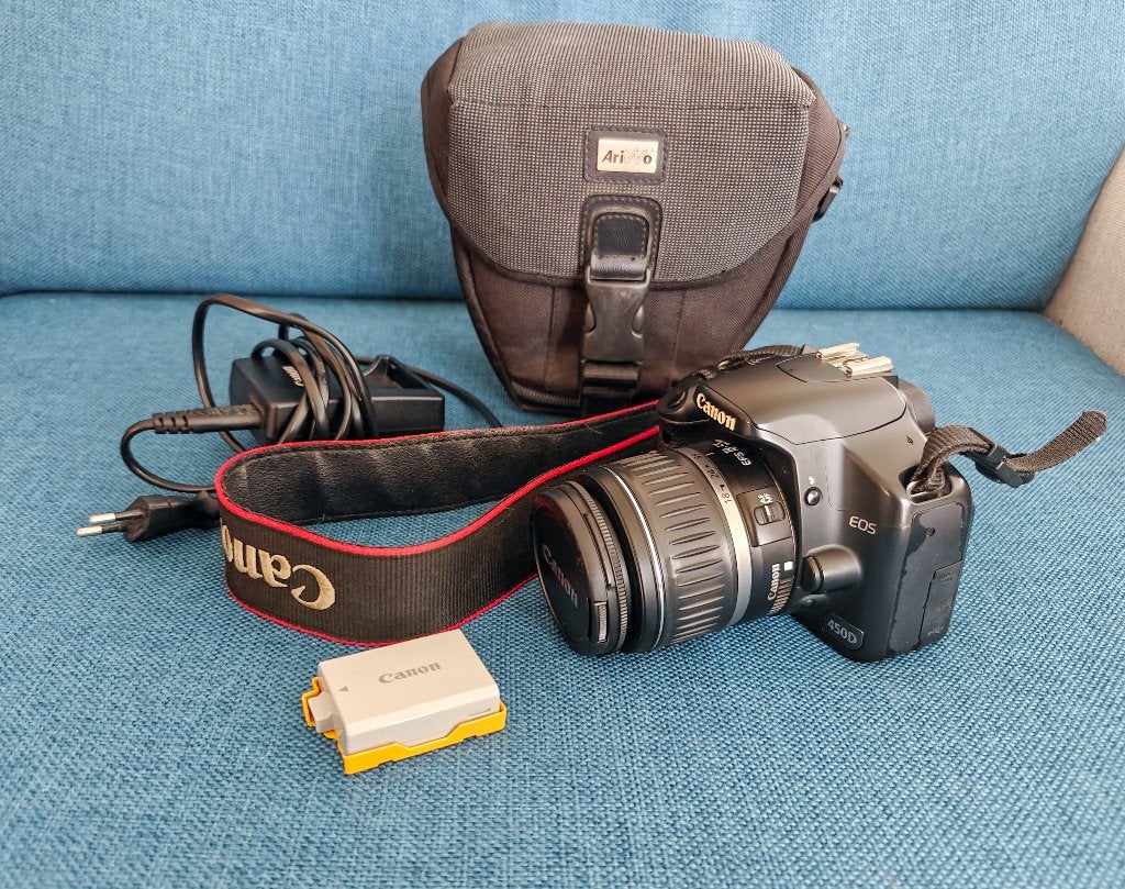 Prachtige complete Canon EOS 450D Spiegelreflexcamera set, Spiegelreflex, Canon, Ophalen of Verzenden, Zo goed als nieuw