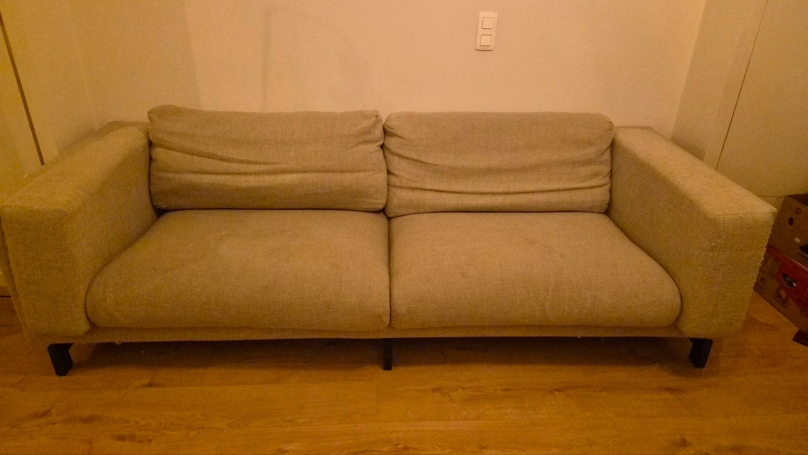 Ikea Nockeby zetel, Maison & Meubles, Enlèvement, Utilisé, Trois personnes, Banc droit