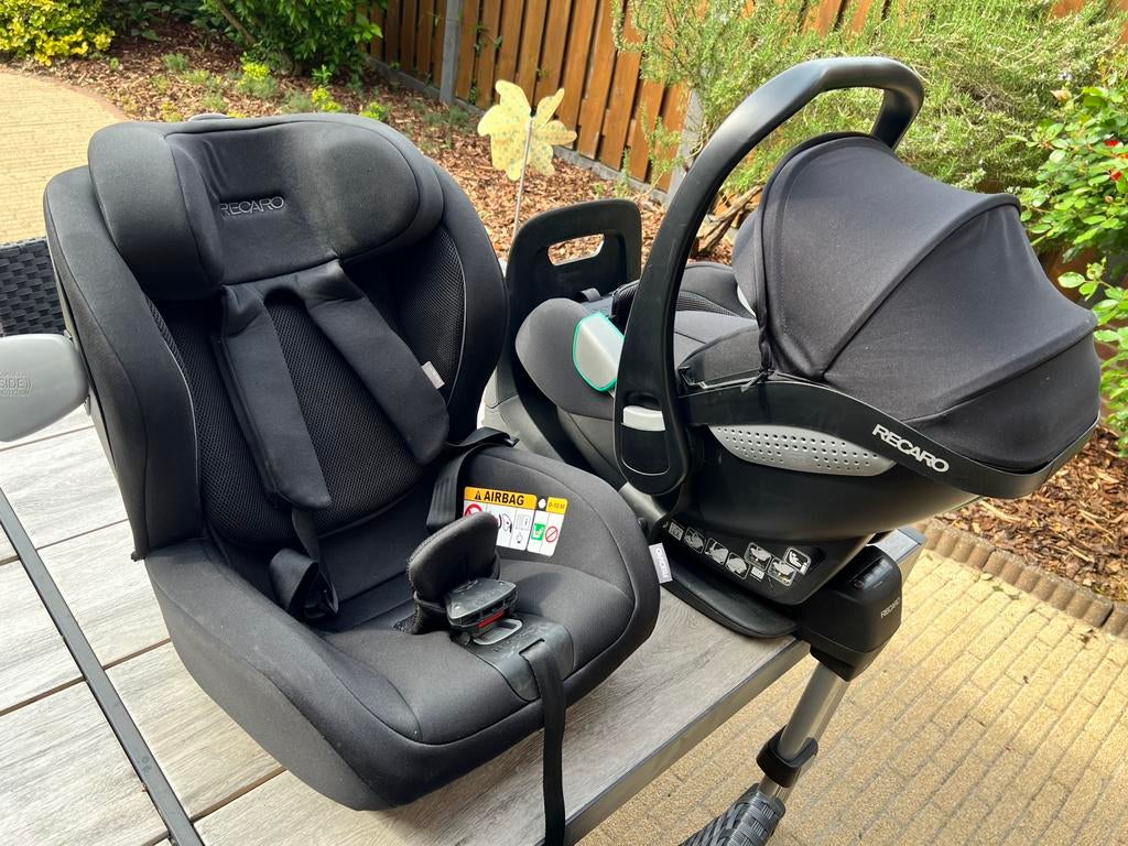 Recaro avan, kio + base, Kinderen en Baby's, Autostoeltjes, Zo goed als nieuw, Overige merken, 0 t/m 18 kg, Autogordel of Isofix