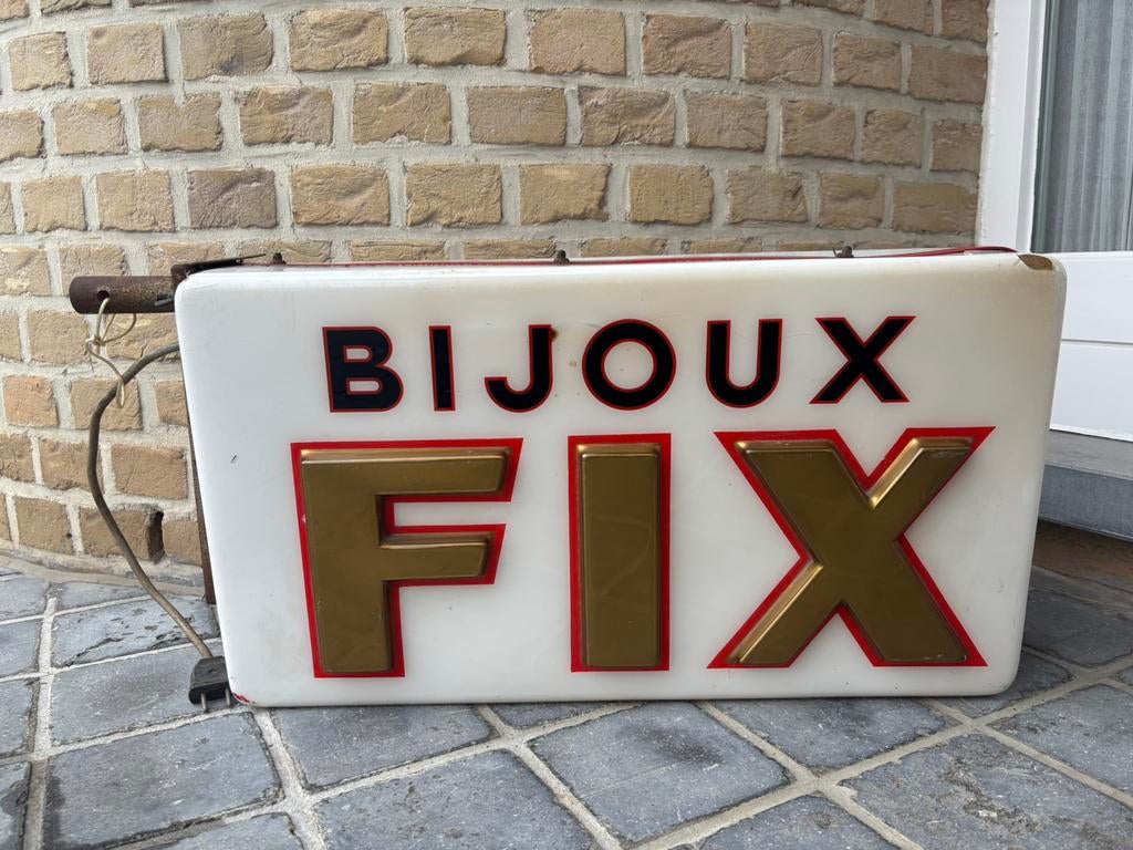 Bijoux FIX en Cristal lichtreclame’s, Verzamelen, Ophalen, Zo goed als nieuw
