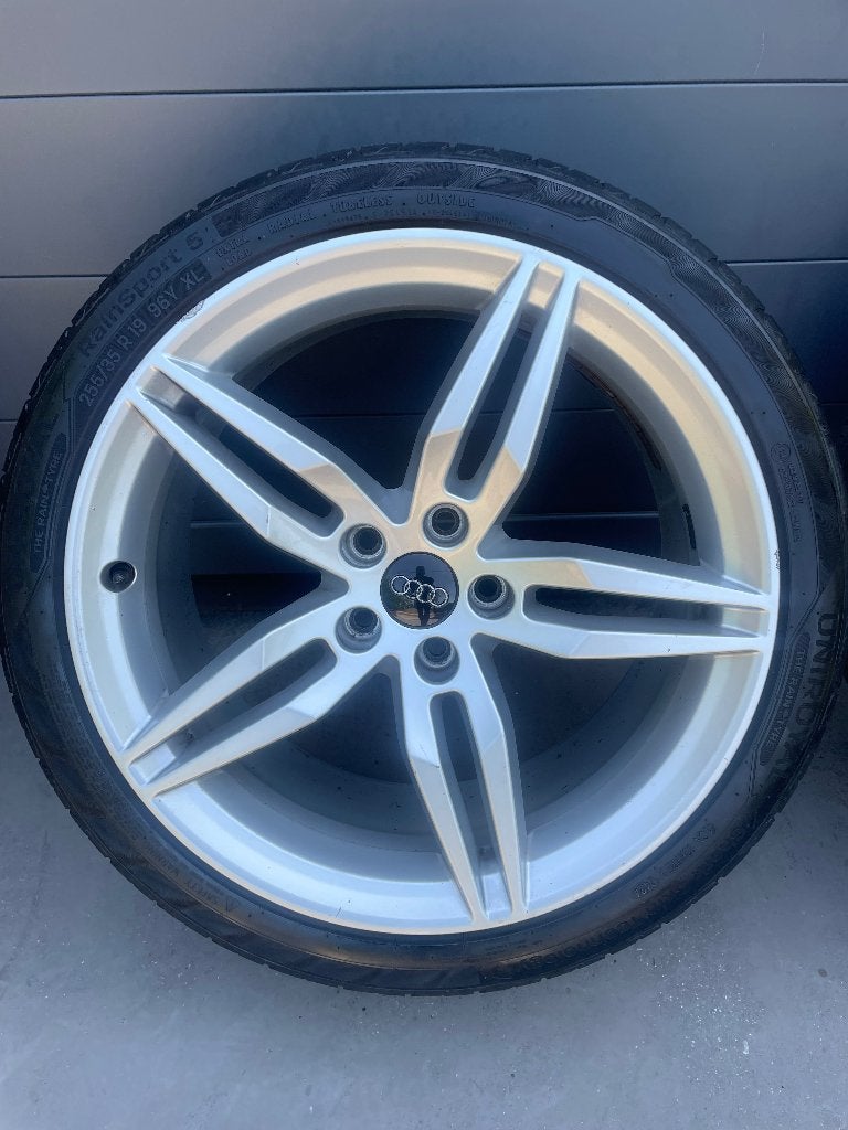 Jantes Audi, Autos : Pièces & Accessoires, Pneus & Jantes, Jante(s), Pneus été, 19 pouces, 255 mm, Enlèvement