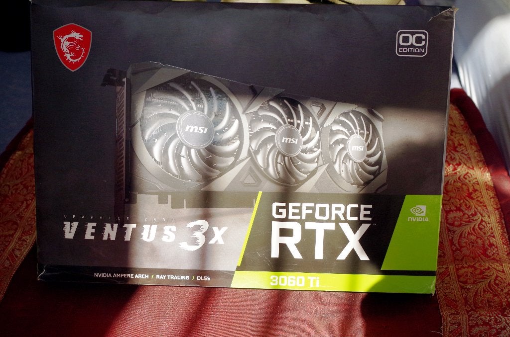 MSI RTX 3060 Ti Ventus 3X OC 8Go LHR, Informatique & Logiciels, Cartes vidéo, Comme neuf, Nvidia, PCI-Express 4.0, GDDR6, HDMI