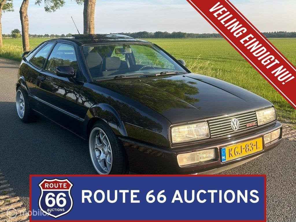 Volkswagen Corrado 1.8 G60 | 1990 | Route 66 Auctions, Autos, Achat, Entreprise, Autre carrosserie, Essence