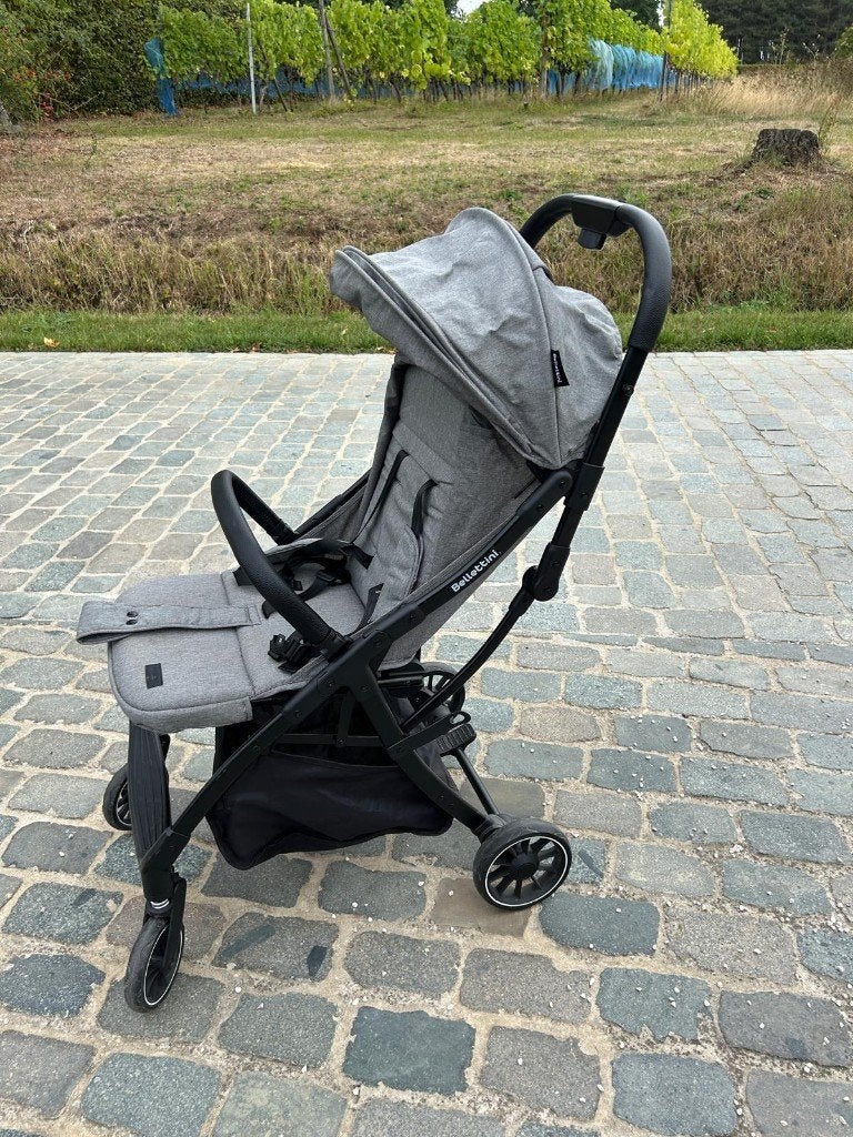 Grijze Plooibuggy Bellettini. Lichtgewicht & Compact, Enlèvement, Utilisé, Autres marques, Dossier réglable