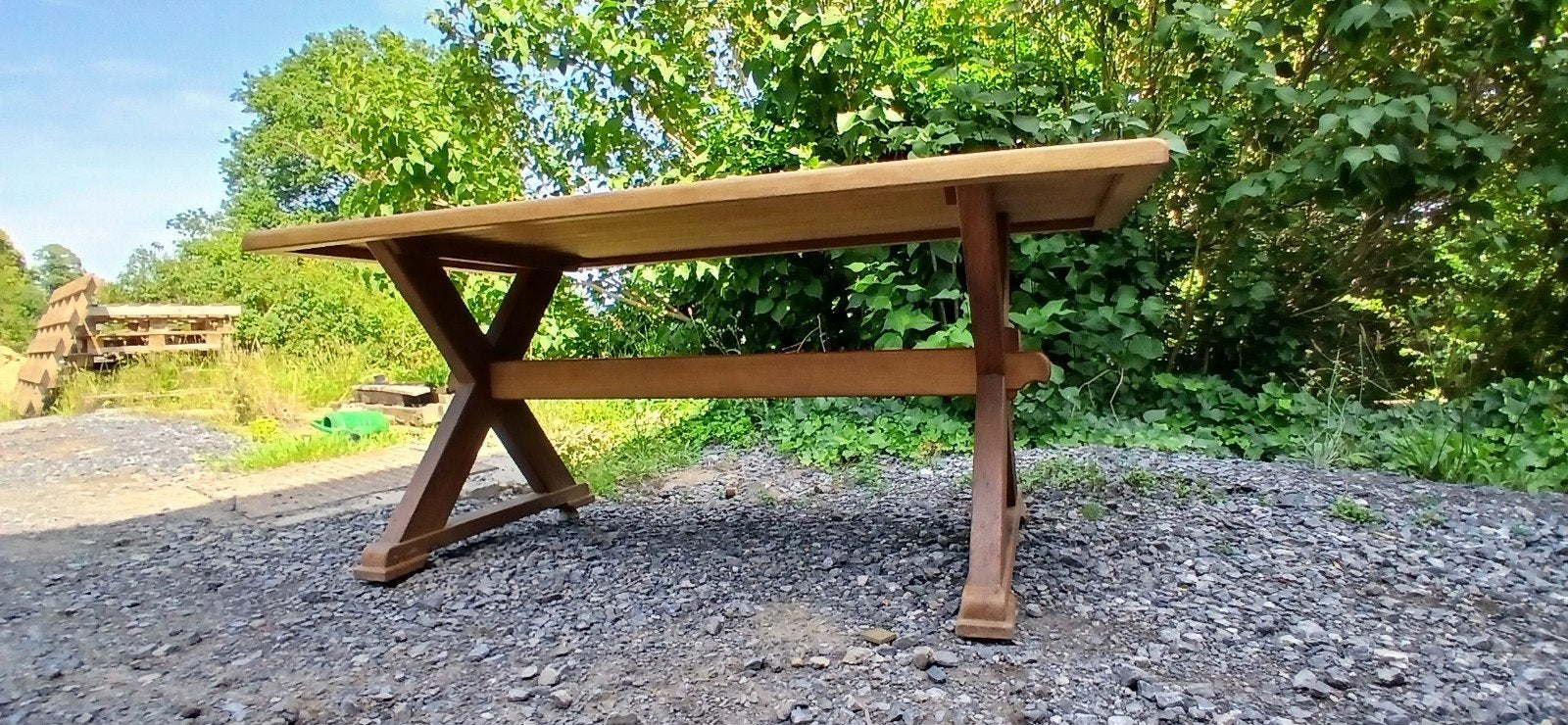 Table de salle à manger en chêne massif - 180 x 90 cm, Maison & Meubles, Tables | Tables à manger, Chêne, Enlèvement