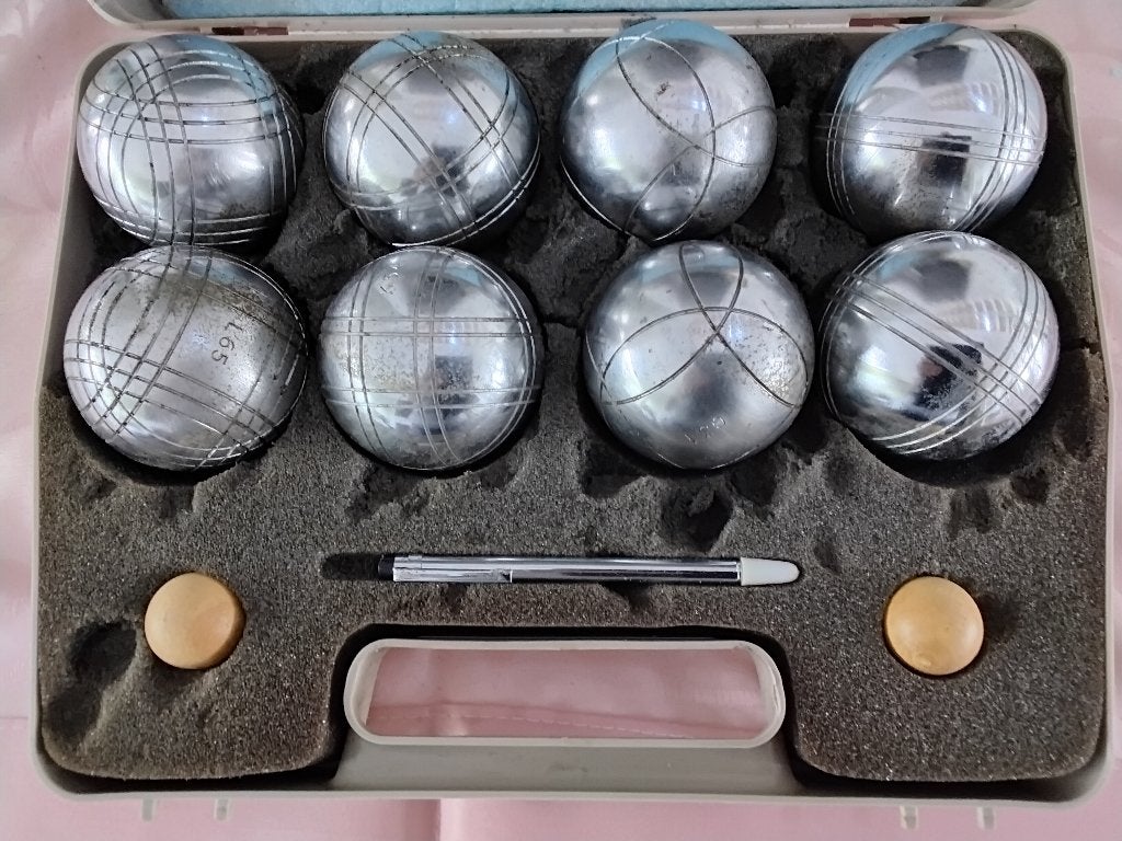 Set de 8 balles de pétanque, Enlèvement, Utilisé