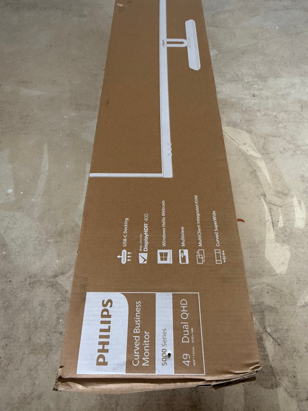 Philips 49" Dual QHD Curved Business Monitor 5000 Series, Computers en Software, Ophalen of Verzenden, Nieuw, USB-C