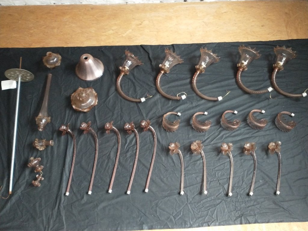 150€ Venetiaanse kroonluchter, Enlèvement, Verre
