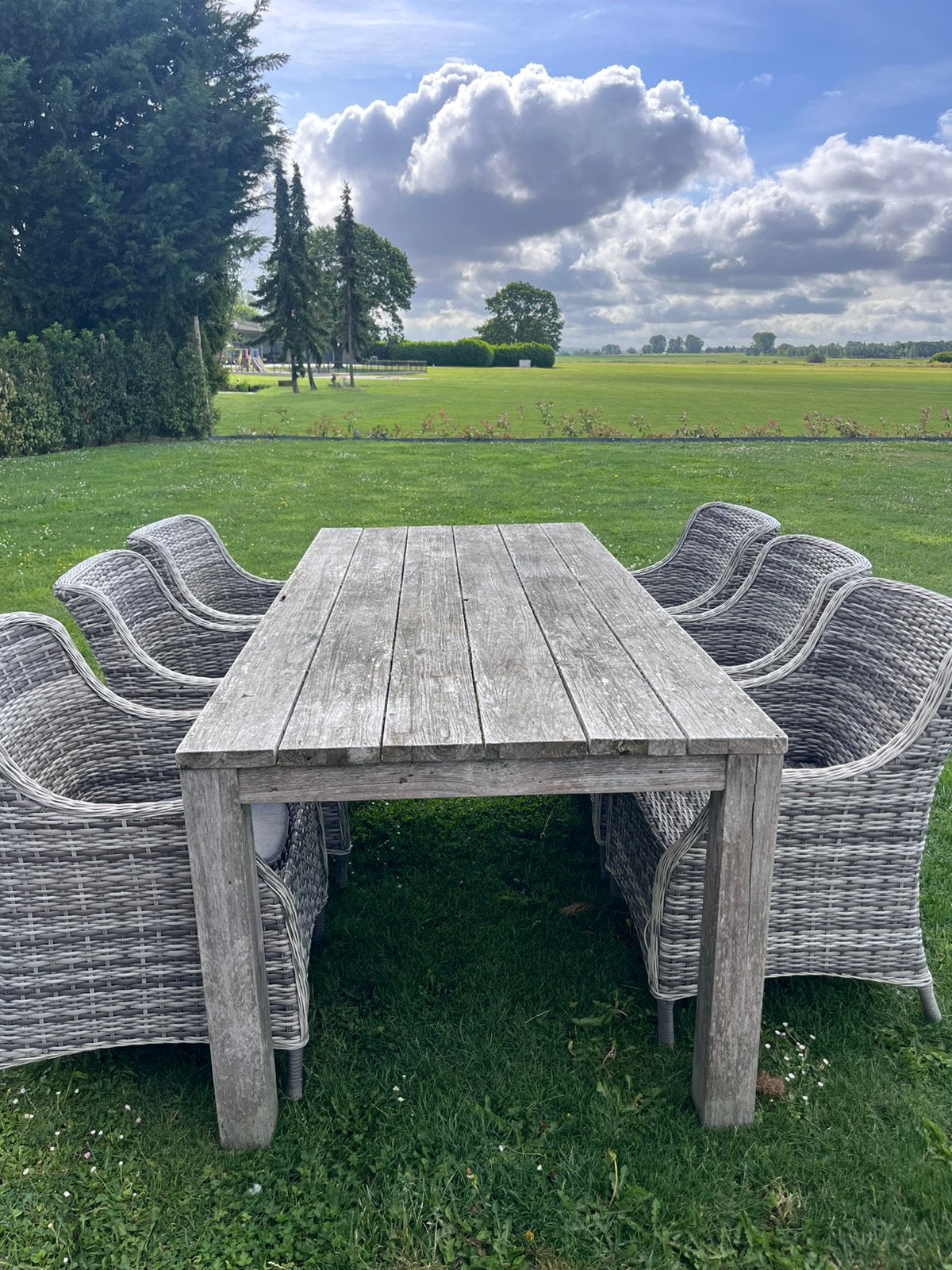 Tuinset, Ophalen, Gebruikt, 6 zitplaatsen, Tuinset