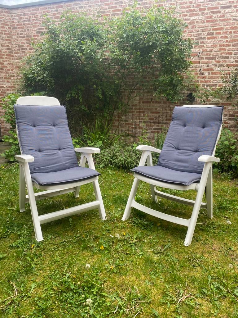 Comfortabele verstelbare tuinstoelen, Enlèvement, Utilisé
