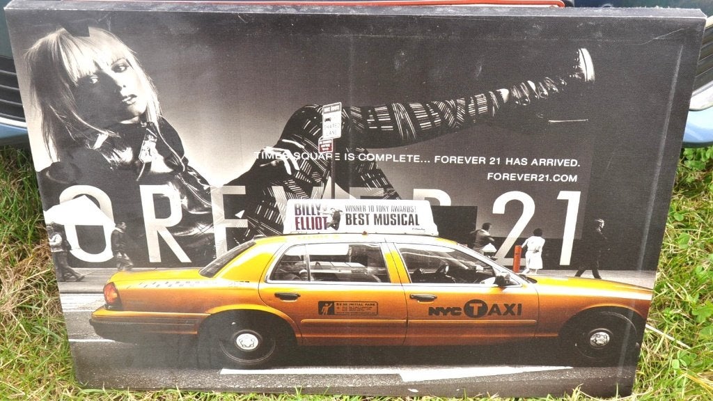 toile plastifier taxi jaune, Enlèvement ou Envoi, Utilisé, Multicolore, Autres types