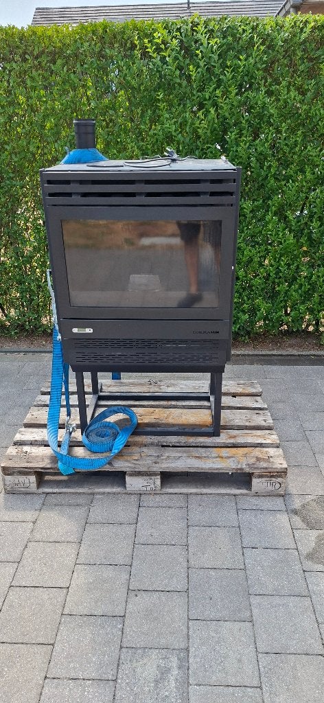 pelletkachel Edilkamin 10kw inbouw, Ophalen, Gebruikt