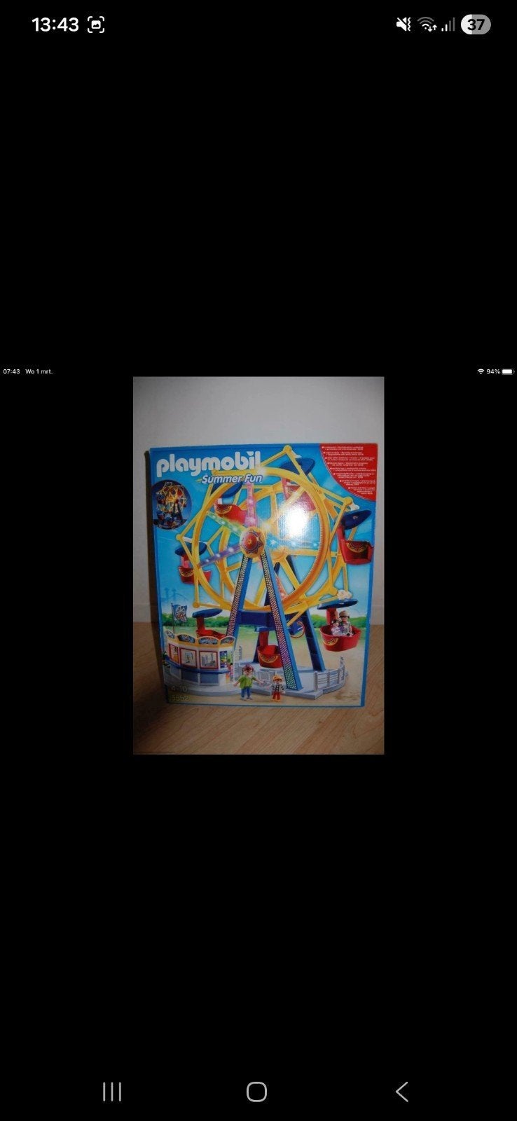 Reuzenrad playmobile, Enlèvement, Comme neuf, Ensemble complet