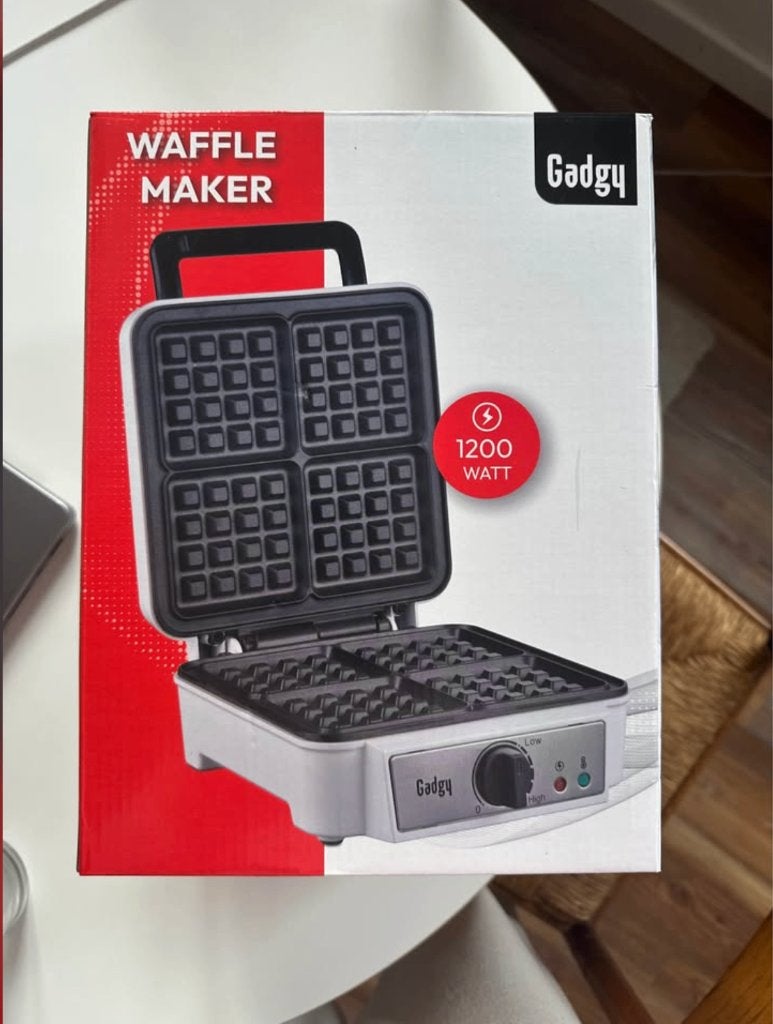 Gadgy Professional Waffle Maker 1200W, Enlèvement