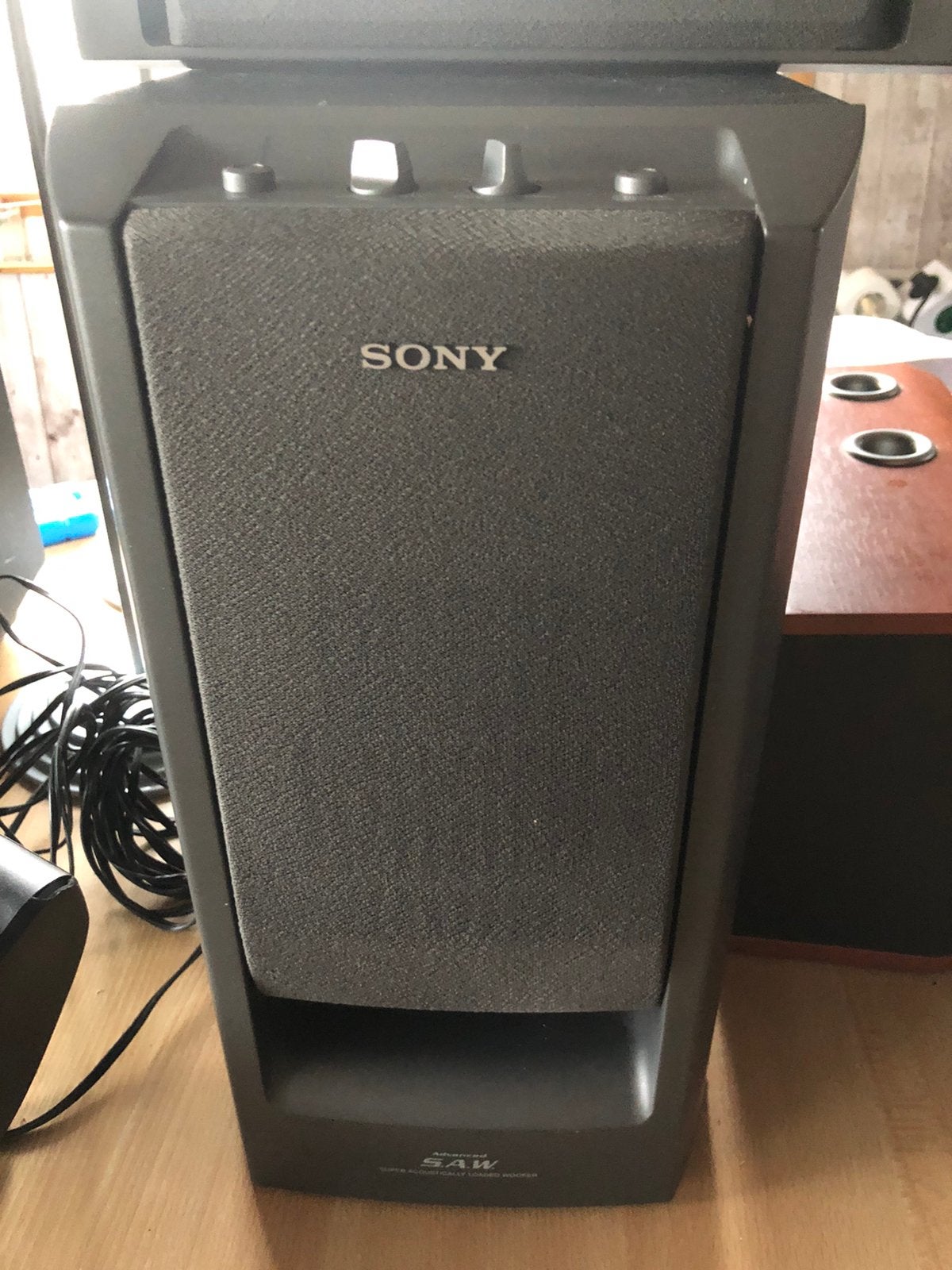 Système sony 3.1 avec bass, TV, Hi-fi & Vidéo, Enceintes, Kit d'enceintes, 60 à 120 watts, Enlèvement, Utilisé