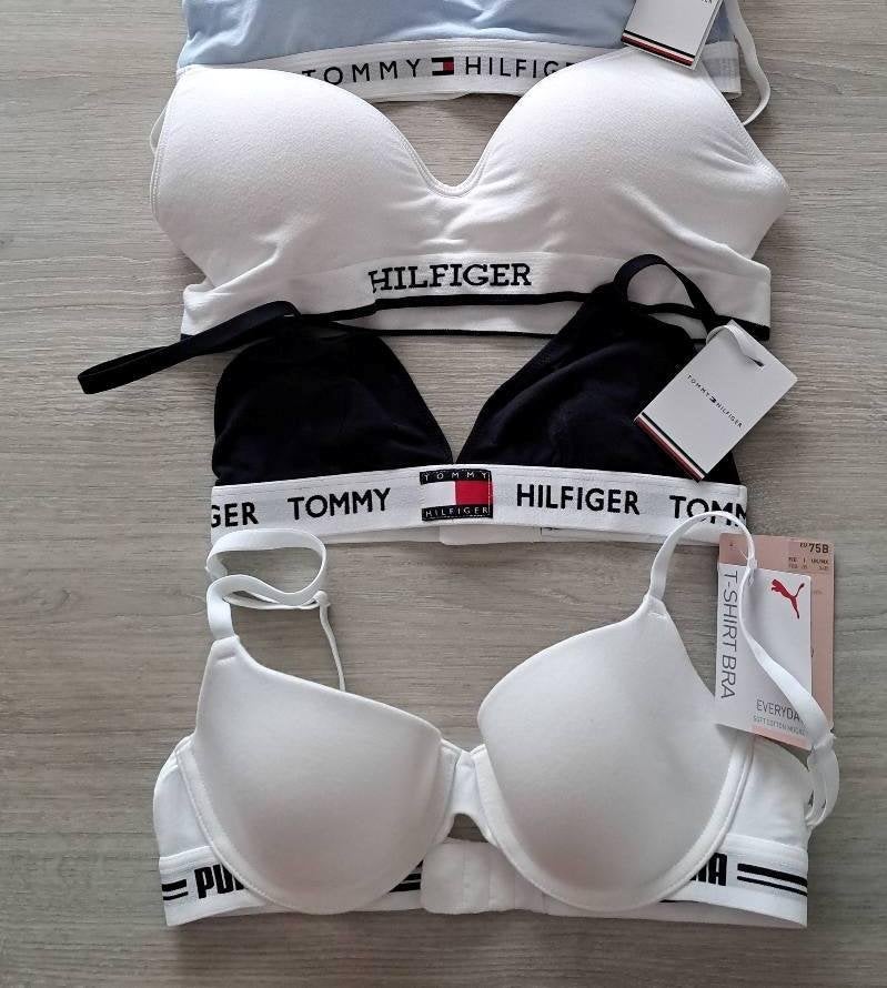 3 BH'S TOMMY HILFIGER/PUMA (NIEUWE), Kleding | Dames, Ondergoed en Lingerie, Tommy hilfiger, Ophalen, Wit, BH