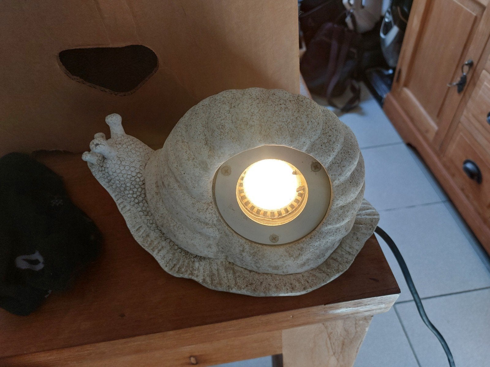 Tuinlamp, Ophalen