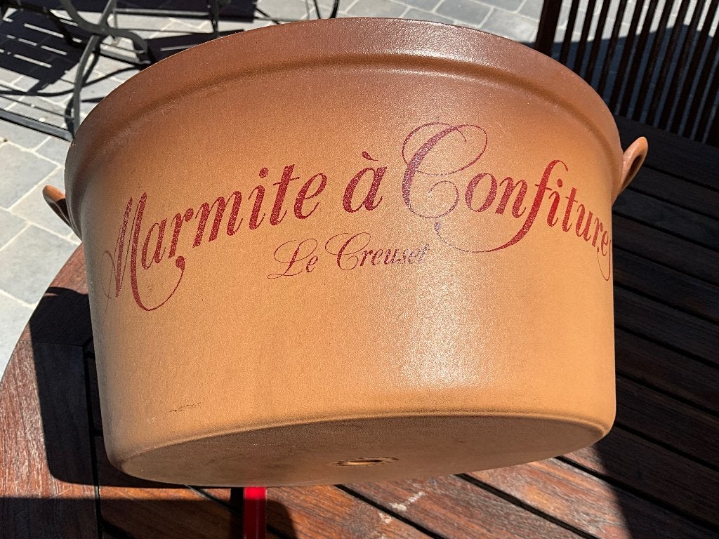 Marmite à Confitures Le Creuset et son écumoire, Maison & Meubles, Cuisine | Casseroles & Poêles, Le Creuset, Comme neuf, Enlèvement