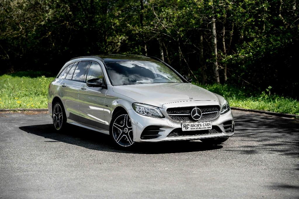 Mercedes-Benz C 300de PHEV AMG, Autos, Cuir, Argent ou Gris, Achat, 143 kW