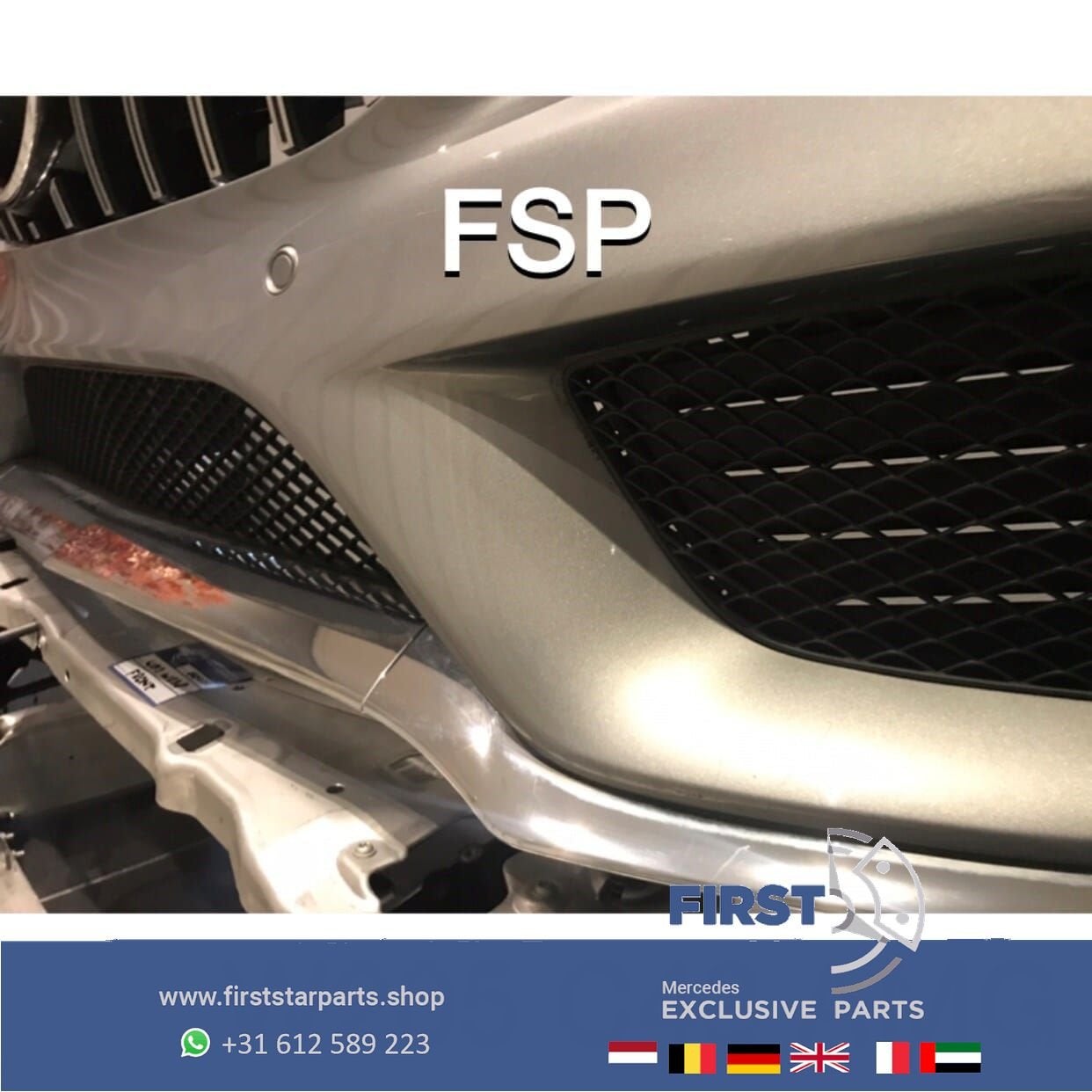 W205 C205 S205 C43 AMG VOORBUMPER COMPLEET+ GT GRIL Mercedes, Utilisé, -, Avant, -