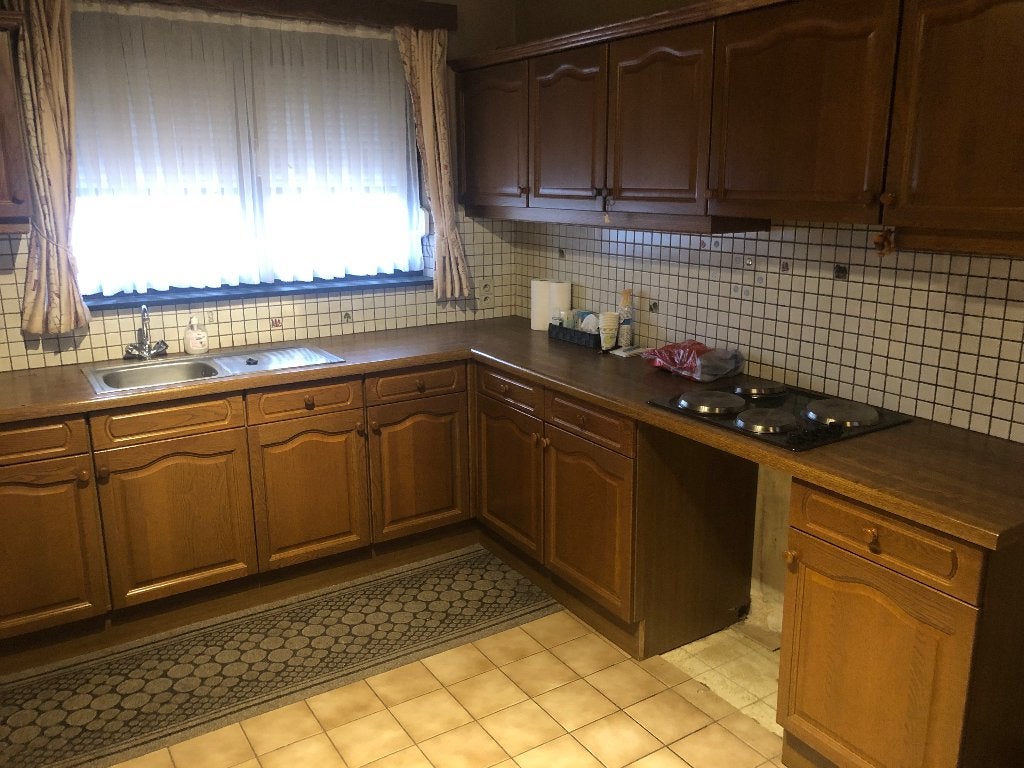 Leuke landelijke rustieke eiken hoekkeuken, Huis en Inrichting, Ophalen, Gebruikt, Hoekkeuken