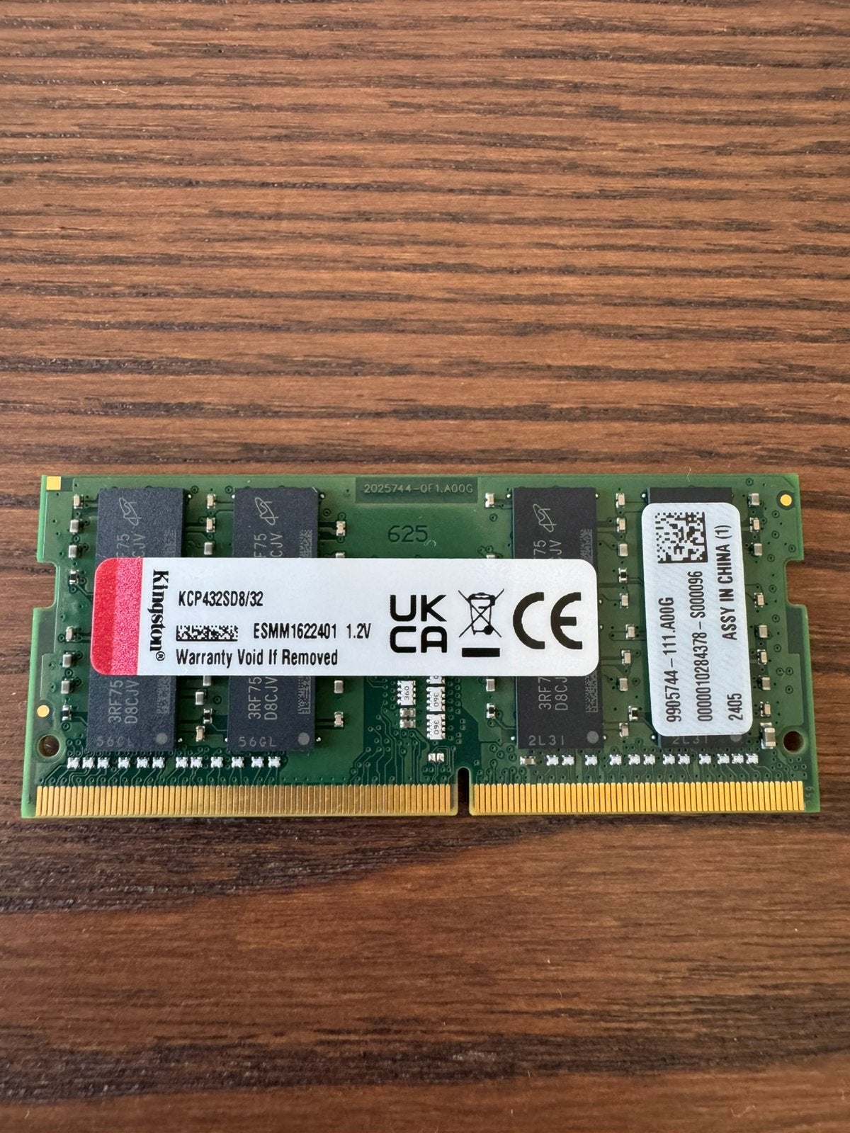 Kingston 1 x 32gb ddr4 3200, Informatique & Logiciels, Enlèvement ou Envoi, Comme neuf, DDR4