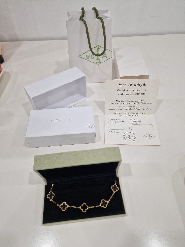Van Cleef & Arpels armband 5 Sterren met Doos NIEUW! OP=OP, Neuf, Enlèvement ou Envoi, Autres matériaux, Autres couleurs
