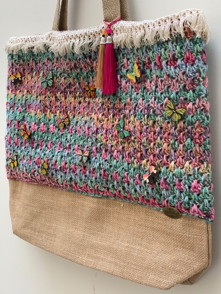 Butterfly Shopper, fabriqué à la main par Anne. Nouveau !, Envoi, Neuf, Autres couleurs, Autres marques