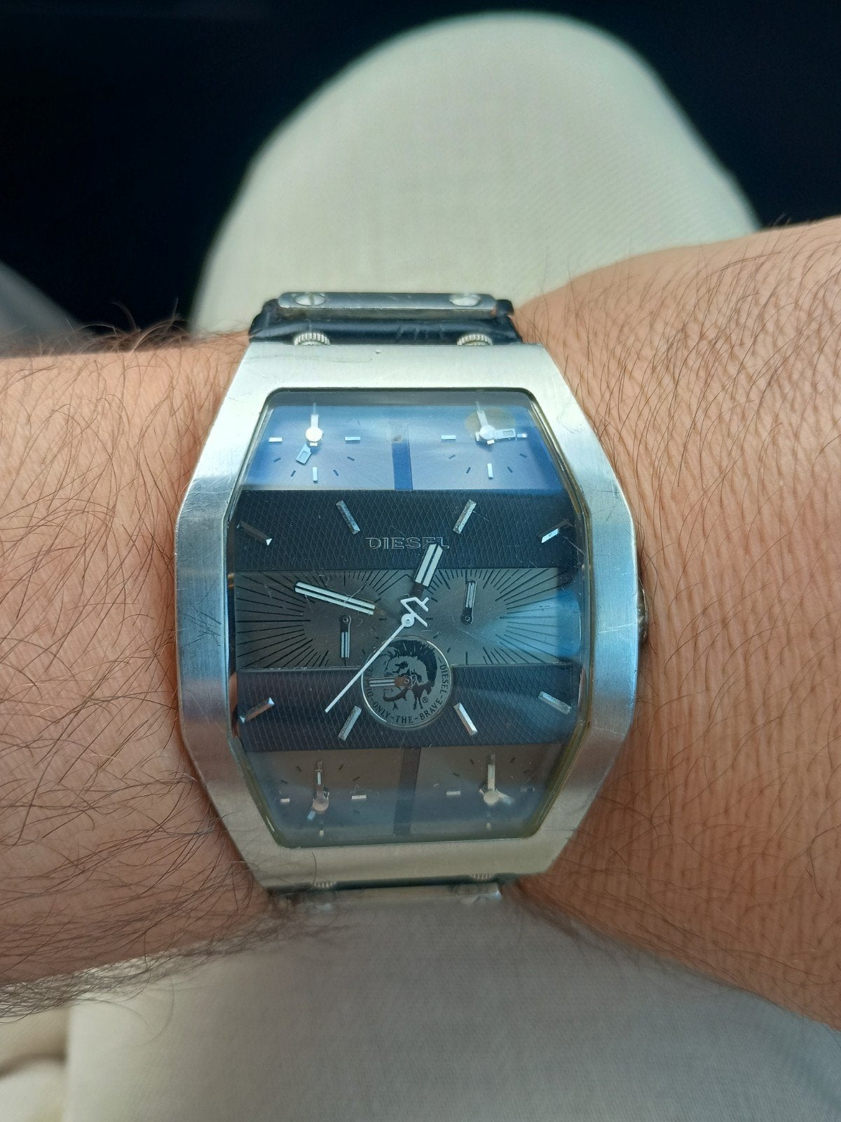 Originele Diesel DZ9025 Herenhorloge – Uniek & Zeldzaam Mode, Handtassen en Accessoires, Ophalen of Verzenden, Staal, Staal