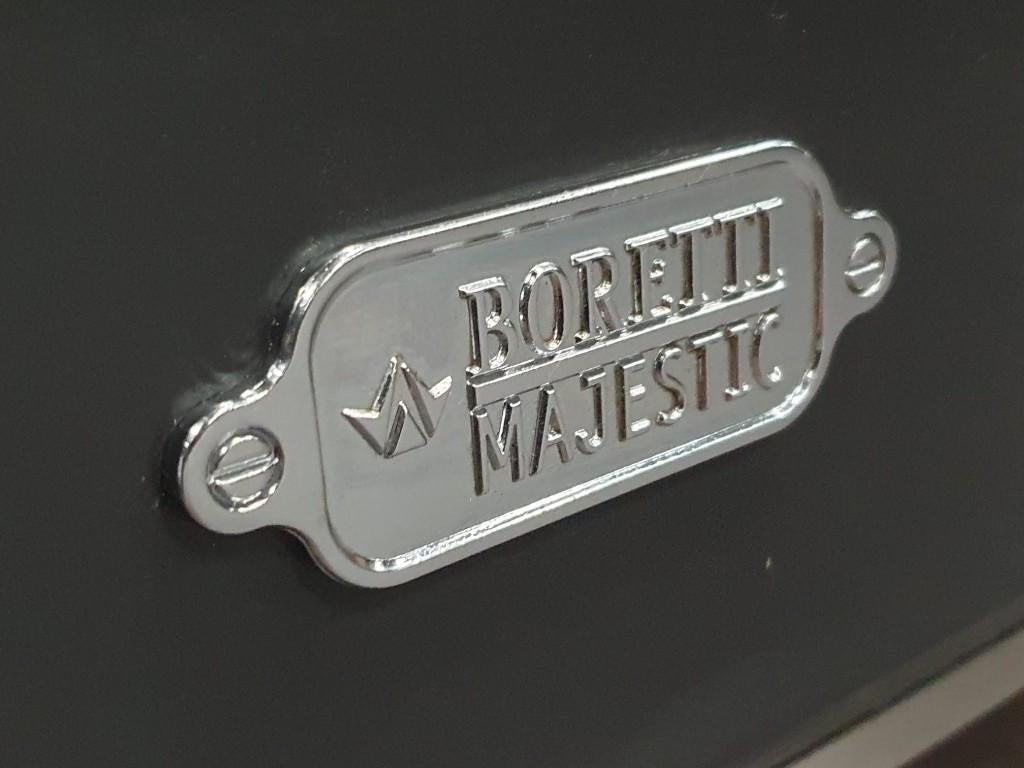 🔥Luxe Boretti Majestic Fornuis 91cm antraciet + rvs frytop, Gaz, Classe énergétique A ou plus économe, Comme neuf, Enlèvement