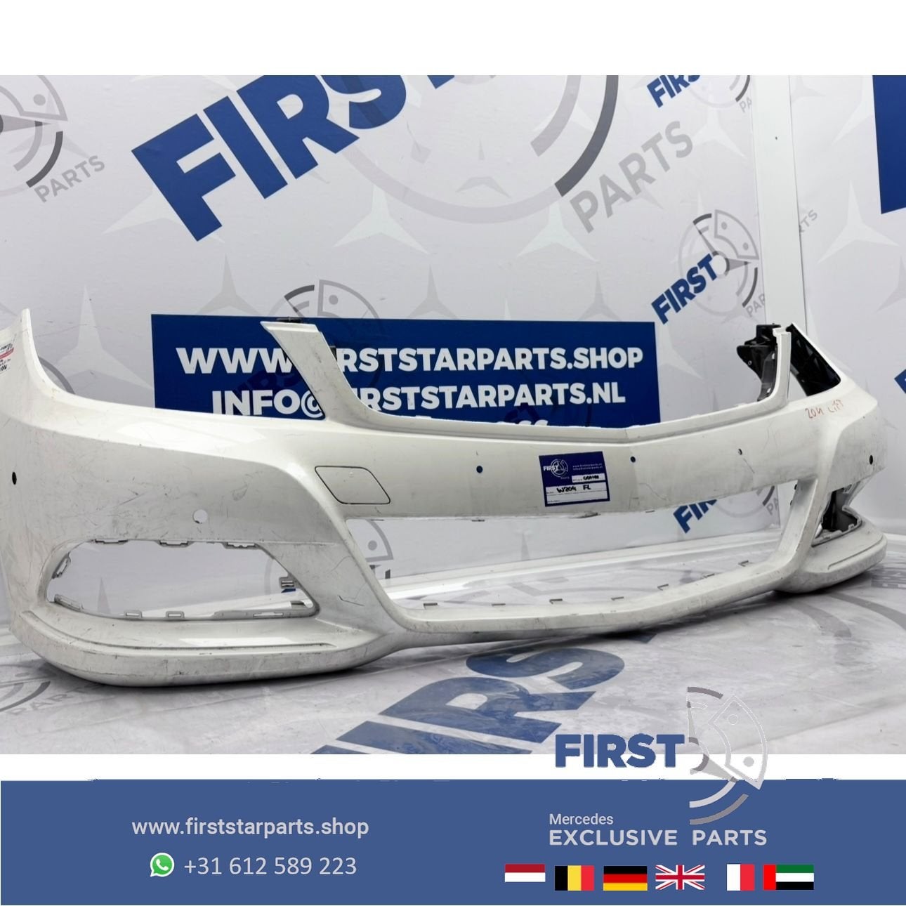 W204 C Klasse voorbumper zwart wit grijs bumper 2007-2014 or, Utilisé, -, Avant, -