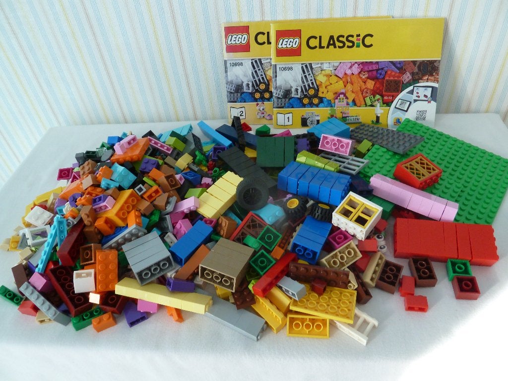 Lego Classic 10698 Large Creative Brick Box, Lego, Inclusief instructies, Ophalen of Verzenden, Zo goed als nieuw